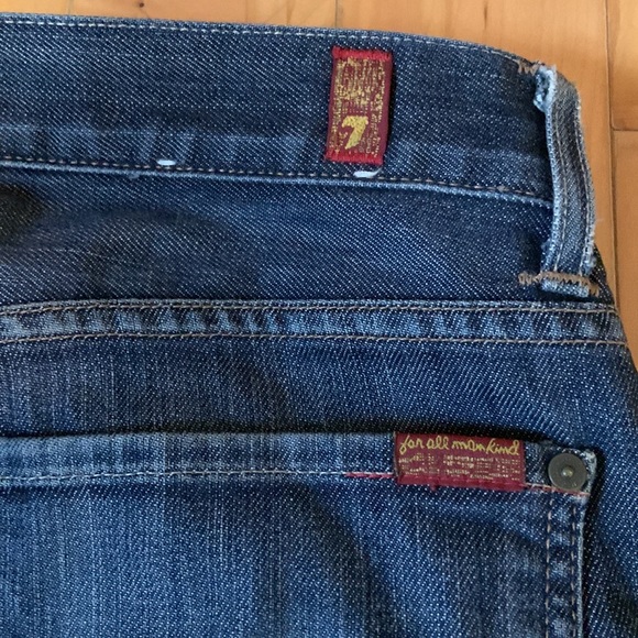 7 for all mankind used Indigo loose fit jeans - Picture 3 of 5